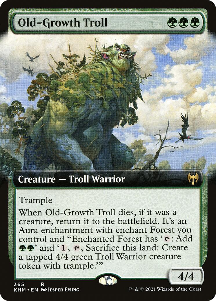Old-Growth Troll (Extended Art) [KHM - 365]