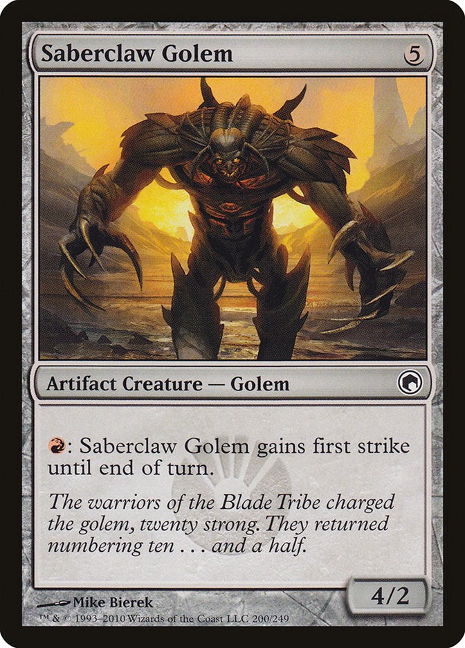 Saberclaw Golem [SOM - 200]