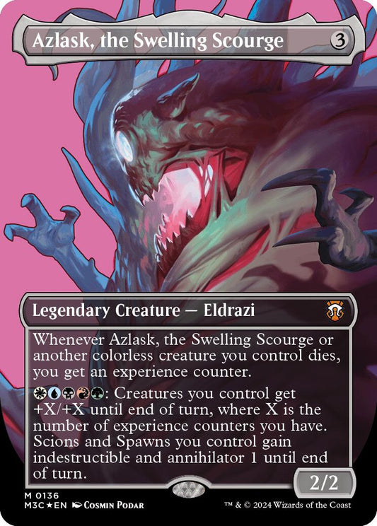 Azlask, the Swelling Scourge (Borderless) (Ripple Foil) [M3C - 136]