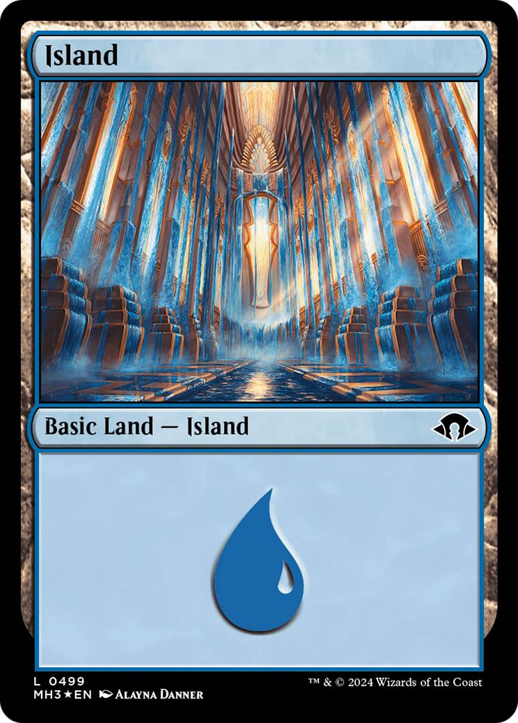 Island (0499) (Ripple Foil) [MH3 - 499]