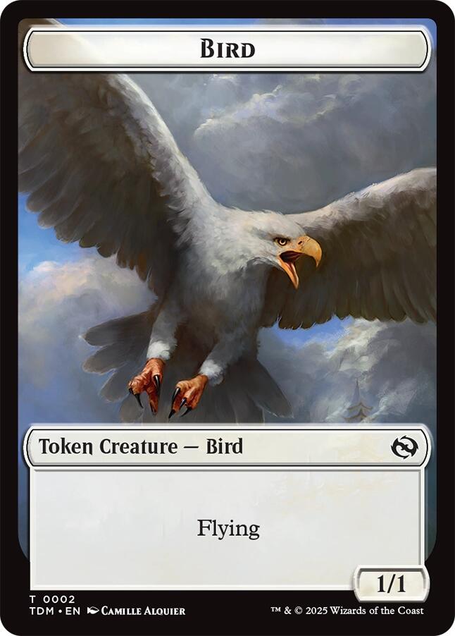 Bird // Monk Double-Sided Token [TDM - 2 // 3]