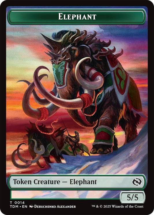 Elephant // Treasure  Double-Sided Token [TDM - 14 // 16]