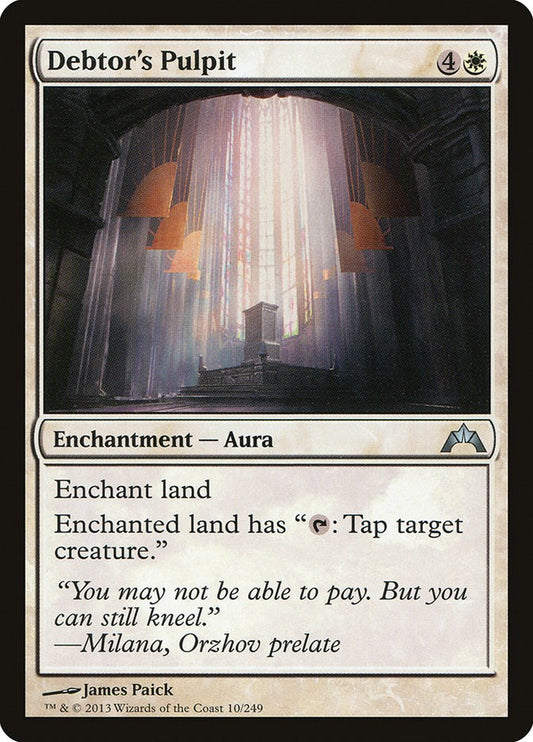 Debtor's Pulpit [GTC - 10]