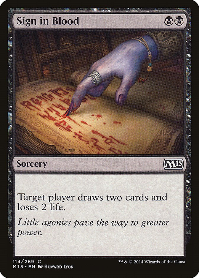 Sign in Blood [M15 - 114]