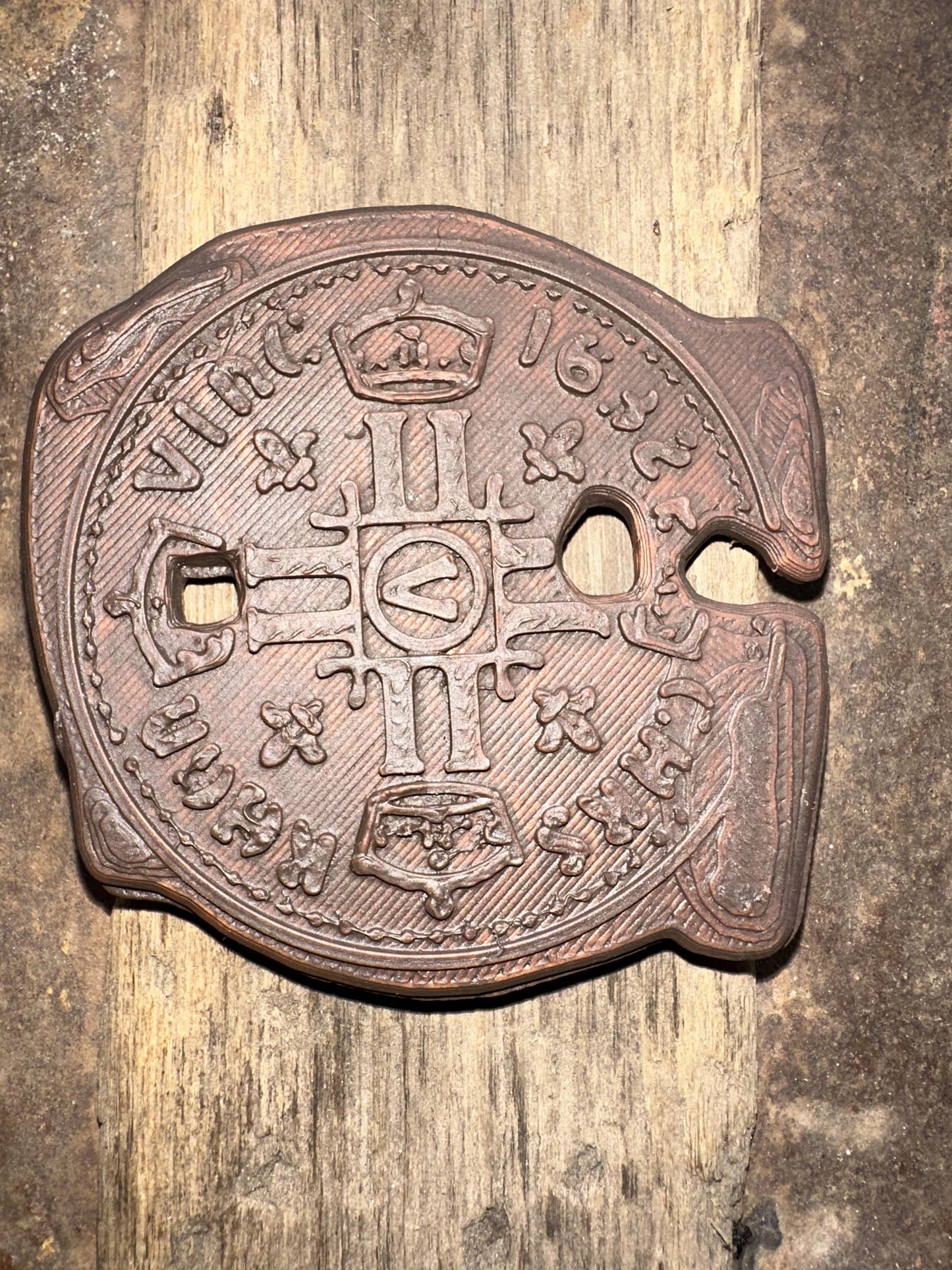 Goonies-Inspired Copper Bones Key & Doubloon Set: Hand-Painted Pirate Treasure Replica