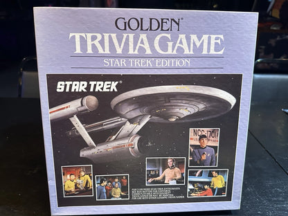 Golden Star Trek Trivia Game Movie & TV Theme, 2+ Players, Ages 8+, MPN 4162